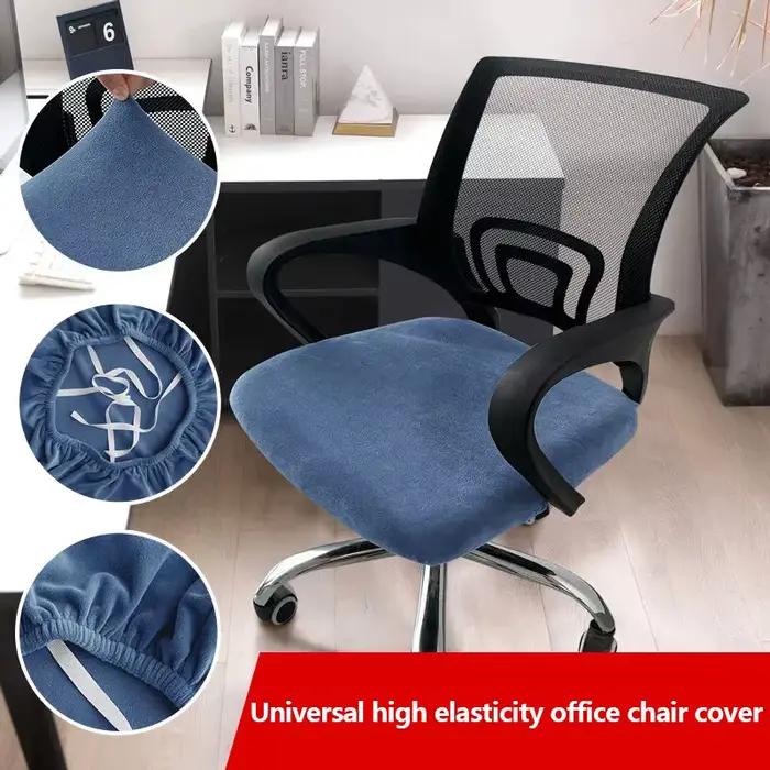 Housse de chaise de bureau en velours