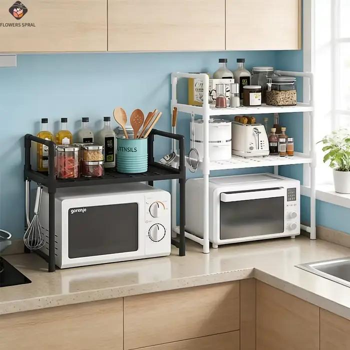 1 support de rangement pour micro-ondes