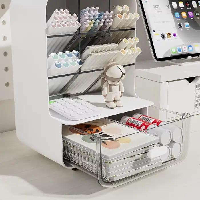 Porte-stylo d'angle pour bureau