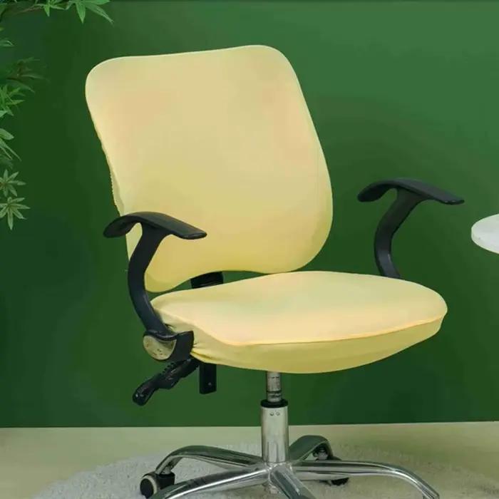 Juste de chaise de bureau à dossier fendu