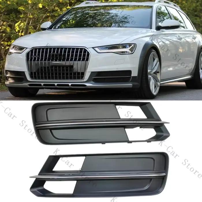 Accessoires de voiture pour Audi A6 Allroad 2015 2016 2017 2018, cadre de phare antibrouillard avant, plaque de base de calandre