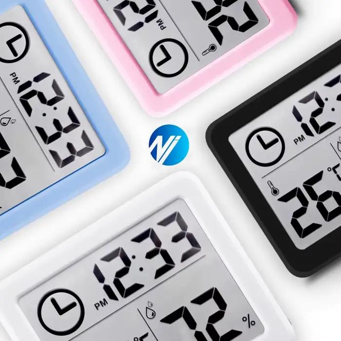 Horloge numérique de bureau avec température et humidité