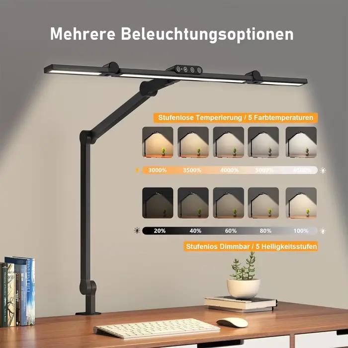 Lampe de bureau LED avec pince