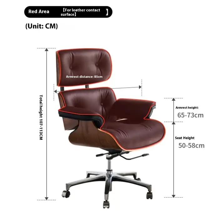 Chaise d'étude ergonomique pivotante en maille pour bureau