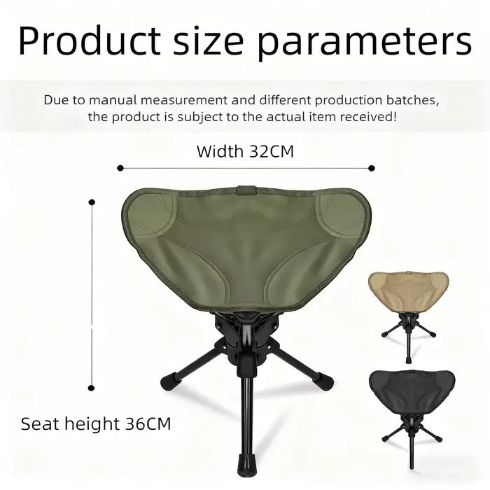 Tabouret rotatif pliant Portable d'extérieur, chaise minine en alliage d'aluminium, chaise de Camping, de pêche, de pique-nique, légère, nouvelle chaise de jardin