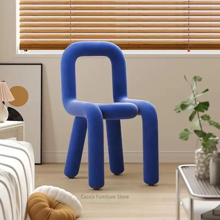 Chaise Courbée Créative de Style Nordique