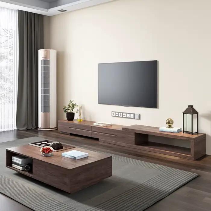 Wabi Sabi Meuble TV rustique réglable classique salon