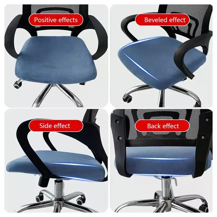 Housse de chaise de bureau en velours