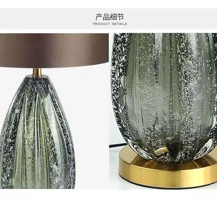 Lampe de Table en verre moderne Style nordique élégant design original lumière LED parfaite pour chambre salon décor à