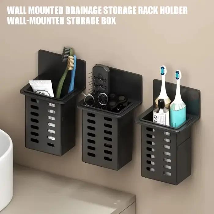 Support de rangement mural pour salle de bain