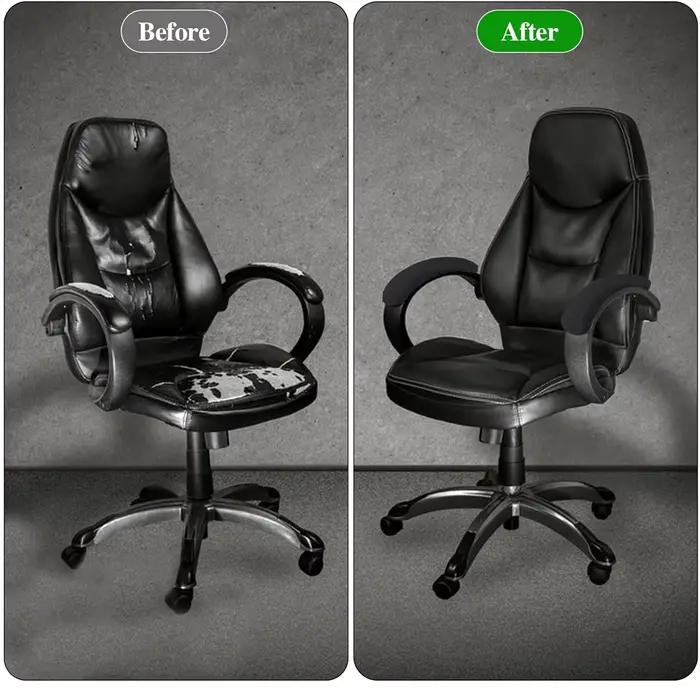 1 paire de housses de bras de chaise de bureau