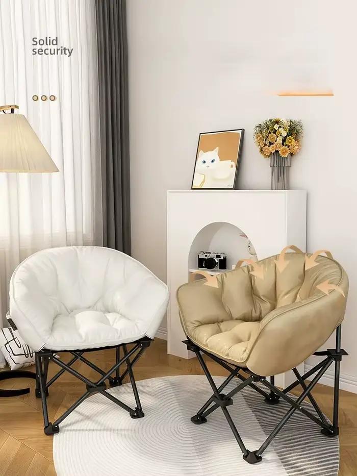 Chaise pliante pour chambre à coucher et salon, design unique, multicolore, confort étudiant et familiale, idéal pour étude, détente et parties de jeux