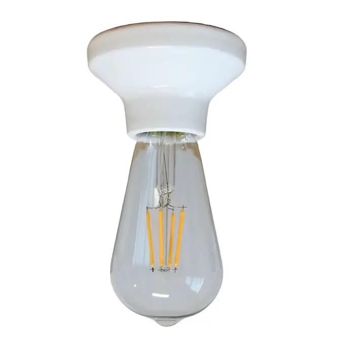 Support d'ampoule de plafonnier en céramique E27