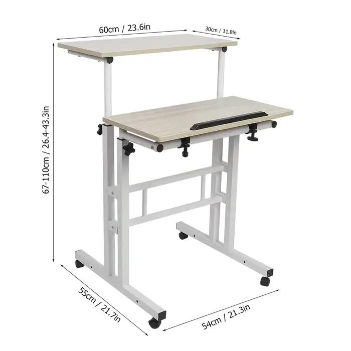 Pour support debout 60cm hauteur réglable debout ordinateur de bureau debout