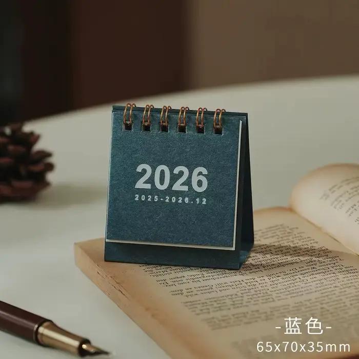 Mini calendrier de bureau Simple 2026