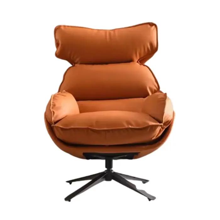 Chaise de salon minimaliste moderne avec appui-tête ergonomique pour femme et homme, confort rembourré, bois de qualité, idéal pour décoration intérieure et cadeaux spéciaux