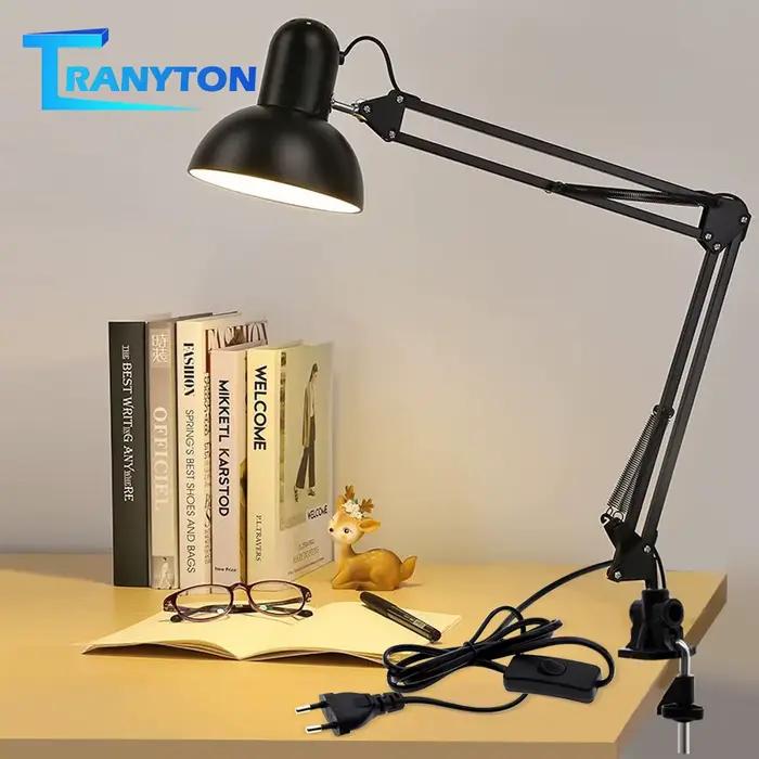 Lampe de bureau réglable à ampoule LED EU Plug