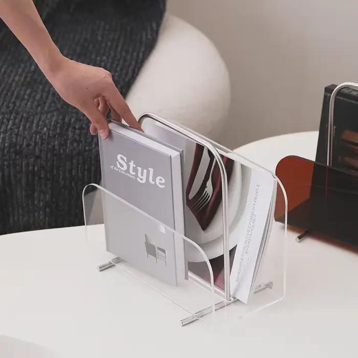 Porte-livre de bureau en acrylique T1