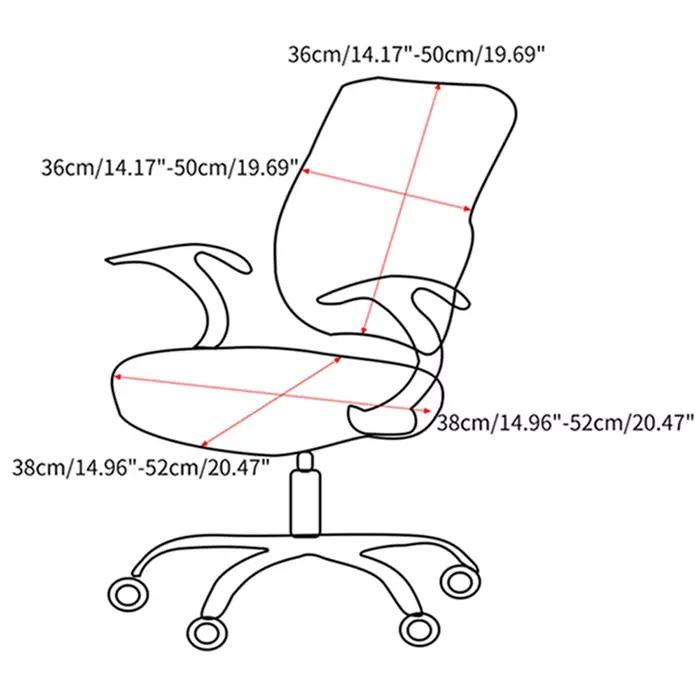 Housse de chaise de bureau housses de siège