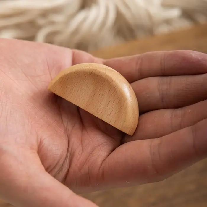 Poignées de meuble en bois naturel, poignées de porte d'armoire, poignées de tiroir de placard modernes et simples en bois massif pour armoire d'enfant