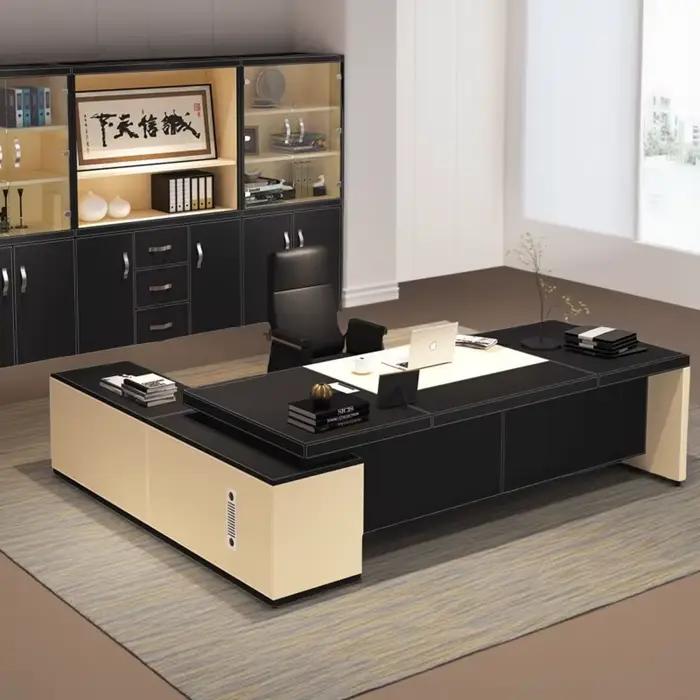 Bureau élégant et multifonctionnel avec armoire et étagère pour clavier pour bureau professionnel et maison occasions spéciales