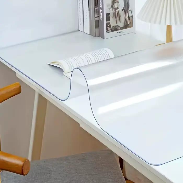 Bloc de bureau d'écriture transparent – Surface en PVC antidérapante et résistante à la chaleur
