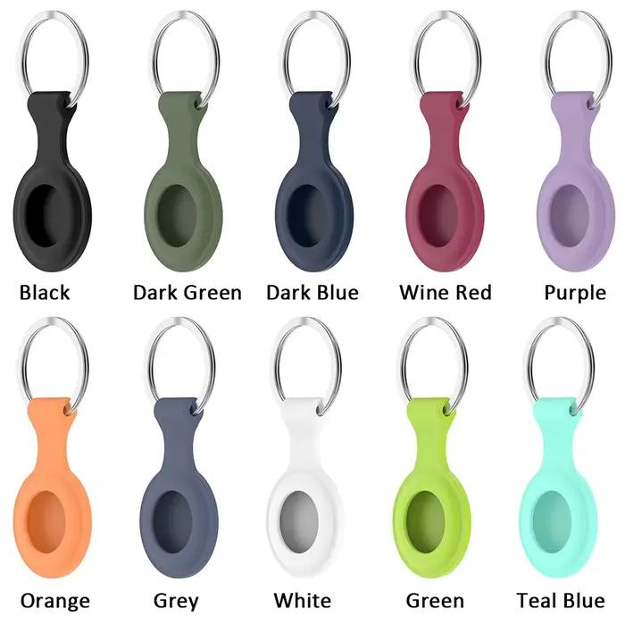 Accessoires, étui de protection complet antichoc, coque en silicone protectrice pour Apple AirTags