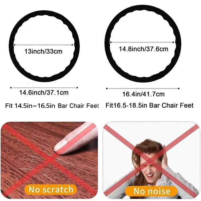 1 pièce de protection pour les jambes des tabourets de bar