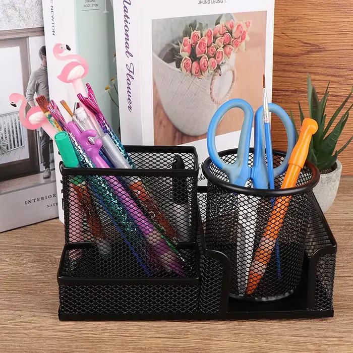 Porte-stylo en métal pour bureau