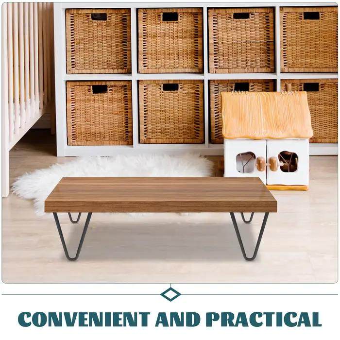 4 pièces pieds de Table en métal noir pour meubles bureau banc épingle à cheveux moderne robuste facile à installer