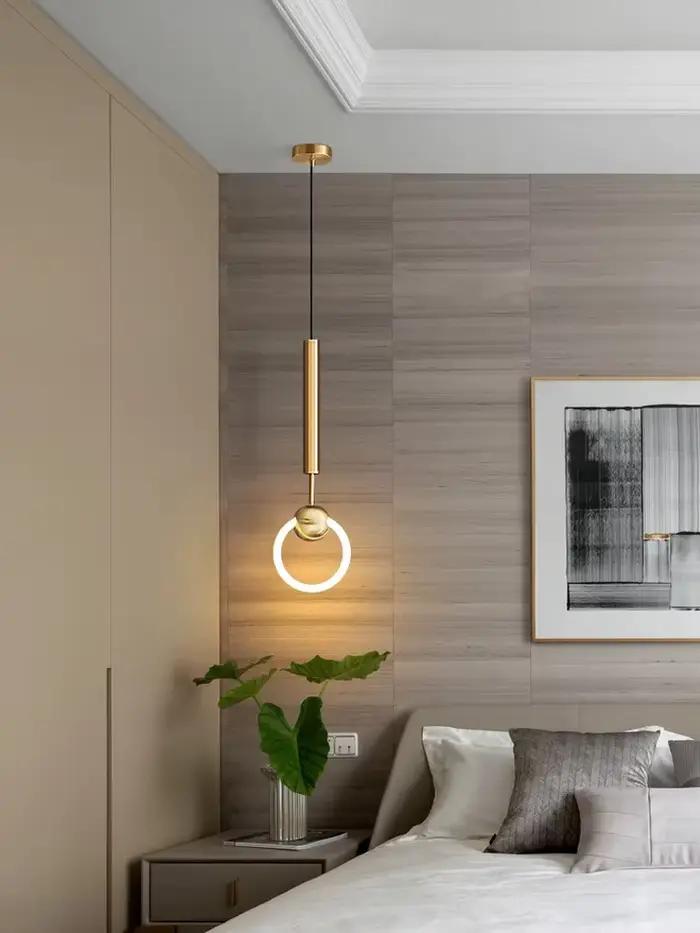 LED Lampe Suspendue Moderne De Luxe Style Nordique Restaurant Pendentif Lumière Chambre Chevet Lustre Créativité Cuisine Plafonnier