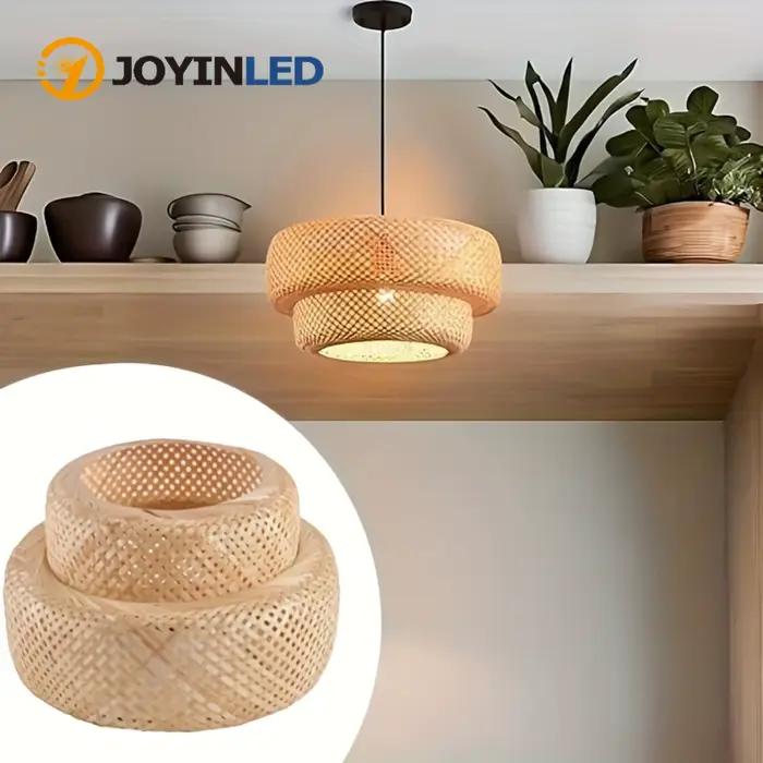 JOYINLED Abat-jour en bambou