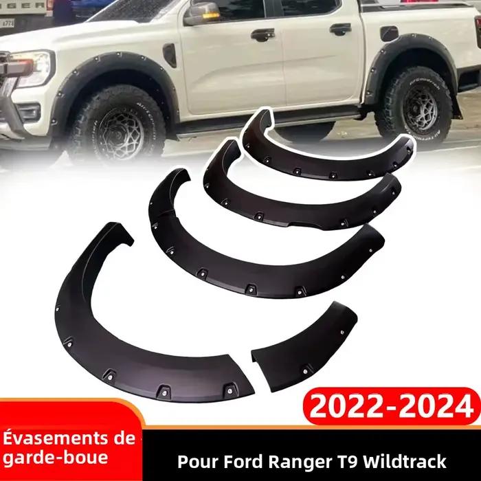 Pièces de rechange pour pick-up 4x4, évasés de garde-boue, arc de roue pour Ford Ranger NEXT-GEN T9 2022 2023 2024, adaptés aux accessoires de voiture Ford