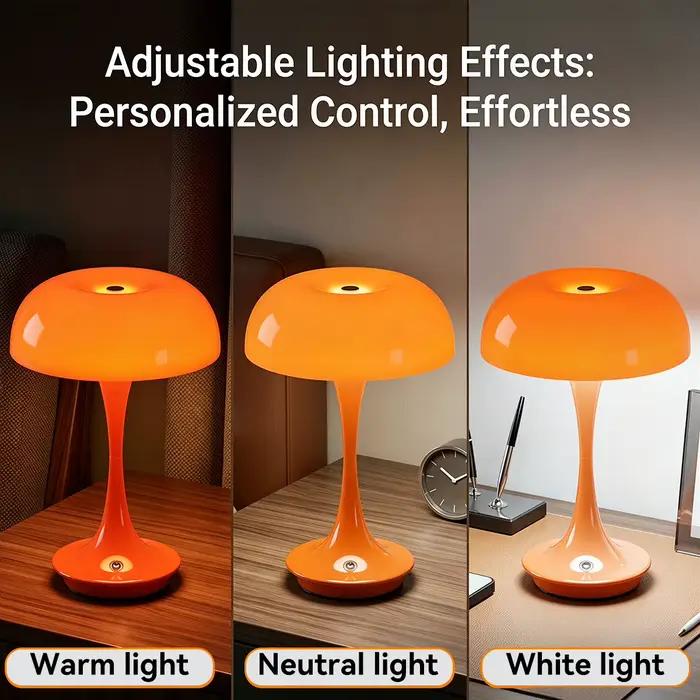 Lampe en forme de champignon à 3 couleurs réglables