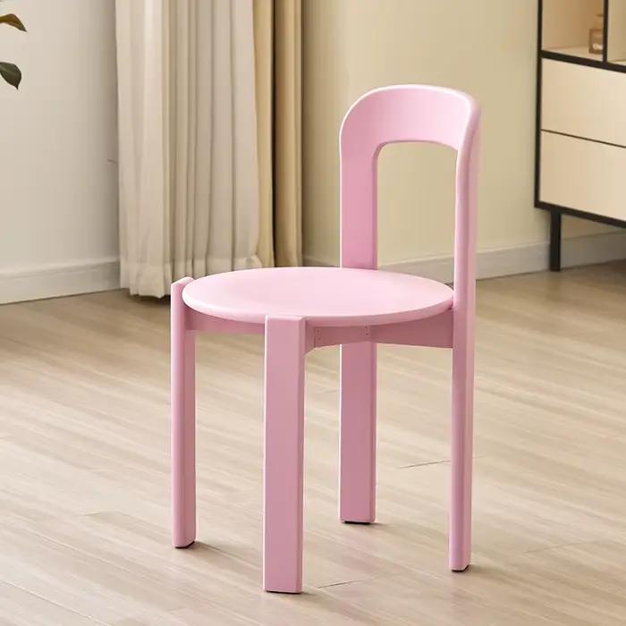 Chaise De salle à manger design rose maison moderne occasionnel chaise De salle à manger nordique Relax ergonomique Bar Sillas De Espera mobilier d'extérieur