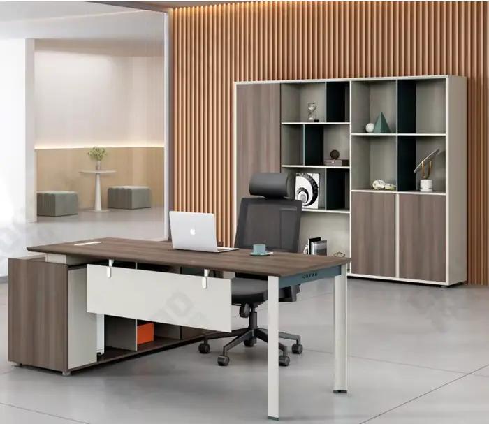 Designs modernes Dernière bureau Table de poste de travail Ceo boss High Tech Executive Mdf