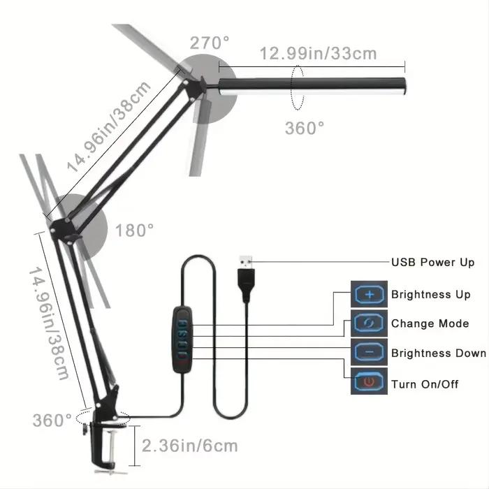 Lampe de bureau LED pour bureau à domicile