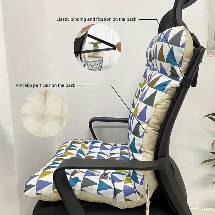 Coussin de chaise de bureau ergonomique avec support dorsal intégré - Convient pour une utilisation multifonctionnelle à la maison et en voiture