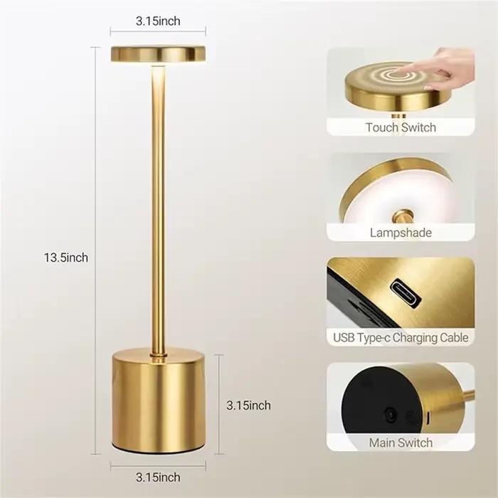 Lampe de table LED avec capteur tactile