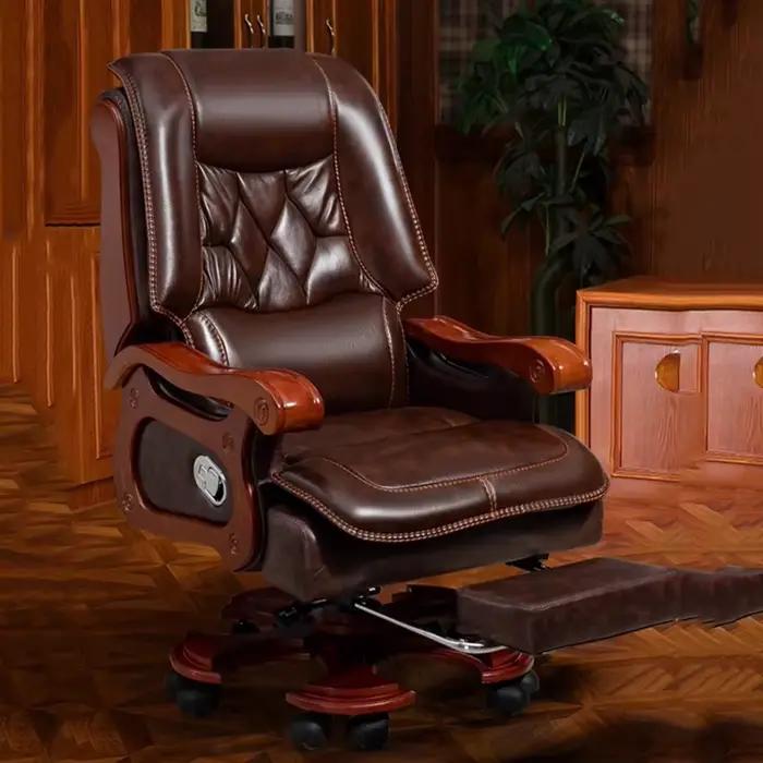 Support de cou chaise de bureau ergonomique roues conception Mobile Massage