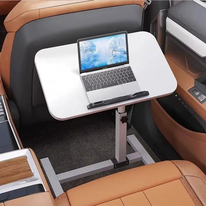 Bureau réglable en hauteur pour ordinateur portable - Rotation à 90° - Polyvalent et robuste pour étudiants et professionnels - Idéal pour travailler en déplacement