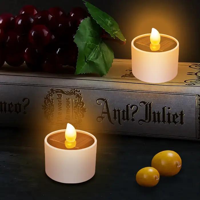 Bougies chauffe-plat solaires sans flamme