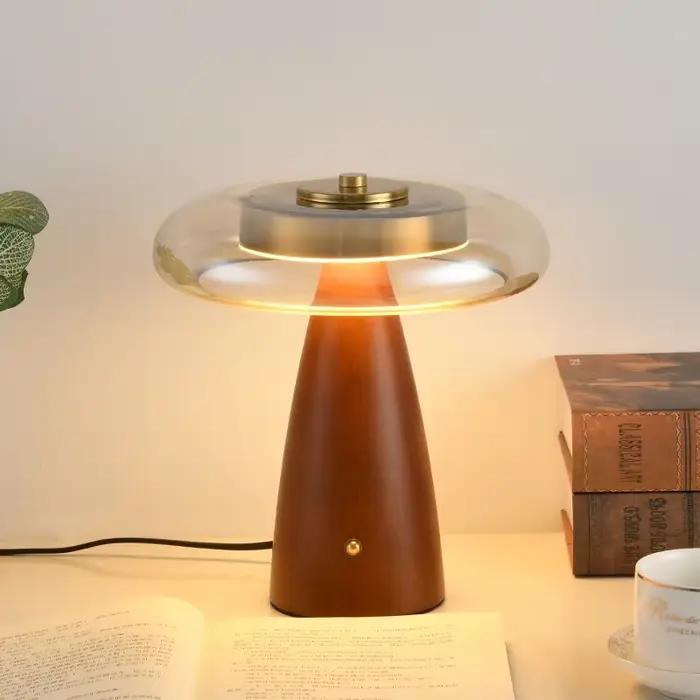 Américain rétro orange lampe de table créativité contemporaine lire bureau lumière étude