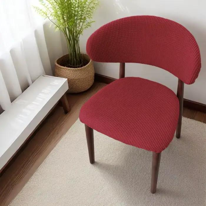 Housse de chaise à dossier en forme de C