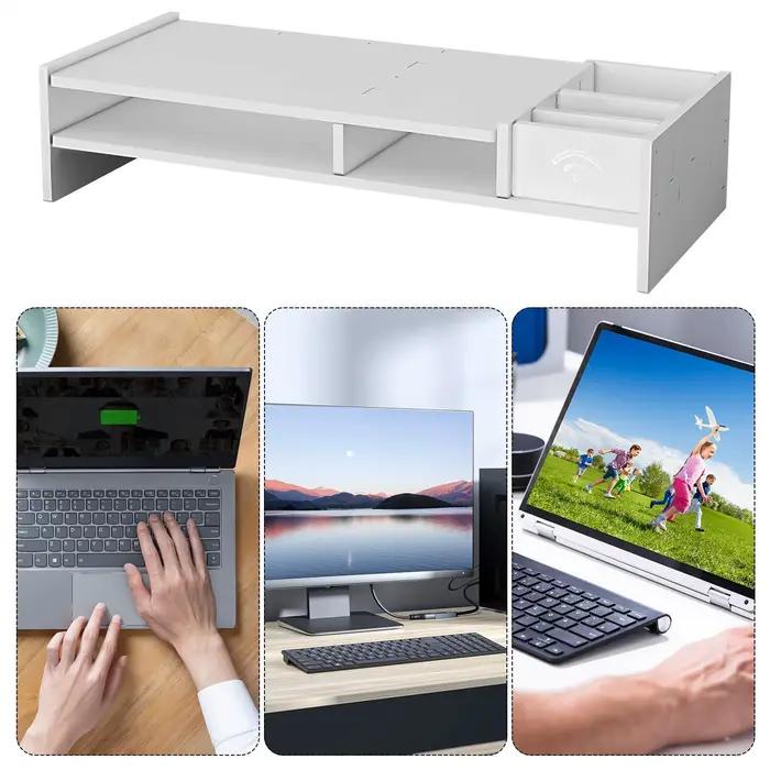 Support d'écran 3 niveaux pour bureau – Organiseur