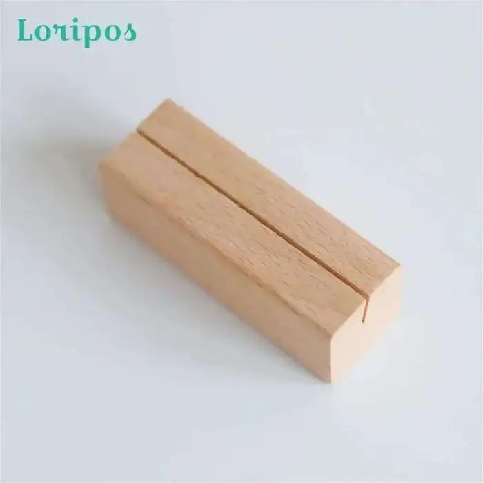 Ensemble de cartes de visite en bois