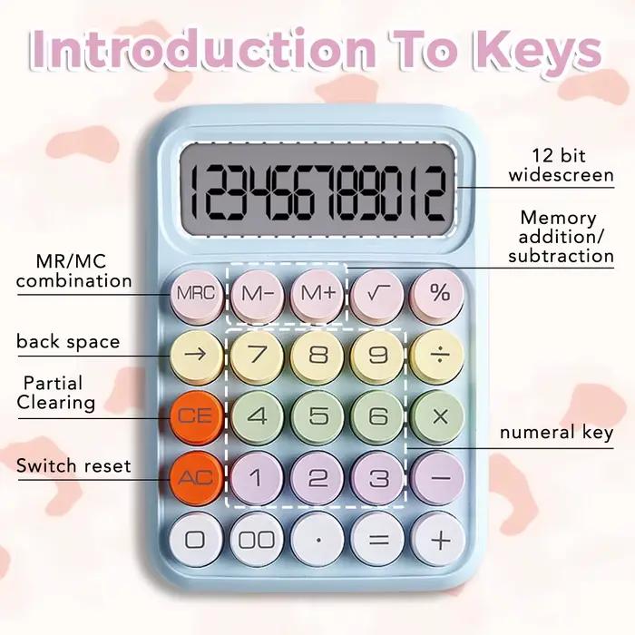 Calculatrice mécanique de bureau 12 chiffres