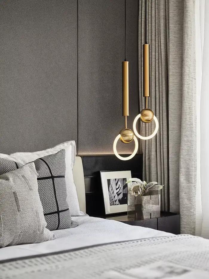 LED Lampe Suspendue Moderne De Luxe Style Nordique Restaurant Pendentif Lumière Chambre Chevet Lustre Créativité Cuisine Plafonnier