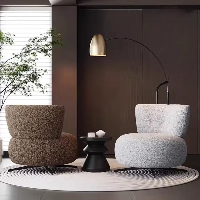 Fauteuil pivotant moderne et minimaliste de luxe