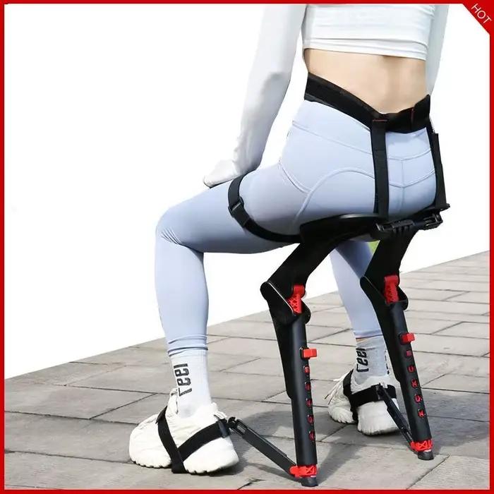 Chaise de mouvement exosquelette portable non rembourrée en plastique pour pêche et sports de plein air occasions spéciales camping randonnées